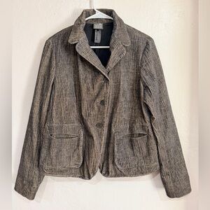 Lilith Cotton Coat Blazer Jacket Size L/42 Grayish Black